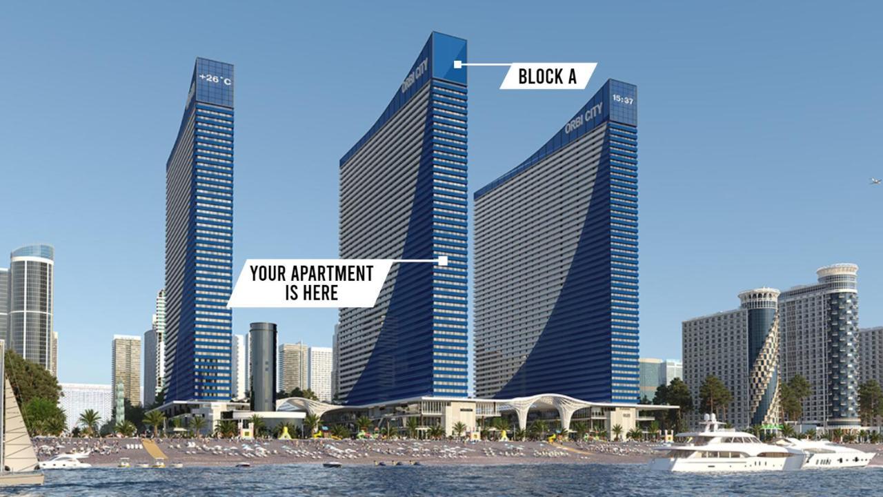 Only Front Sea View, No Side View, Wonderful Panorama, High Floor, Location Guarantee Aparthotel Batumi Eksteriør bilde